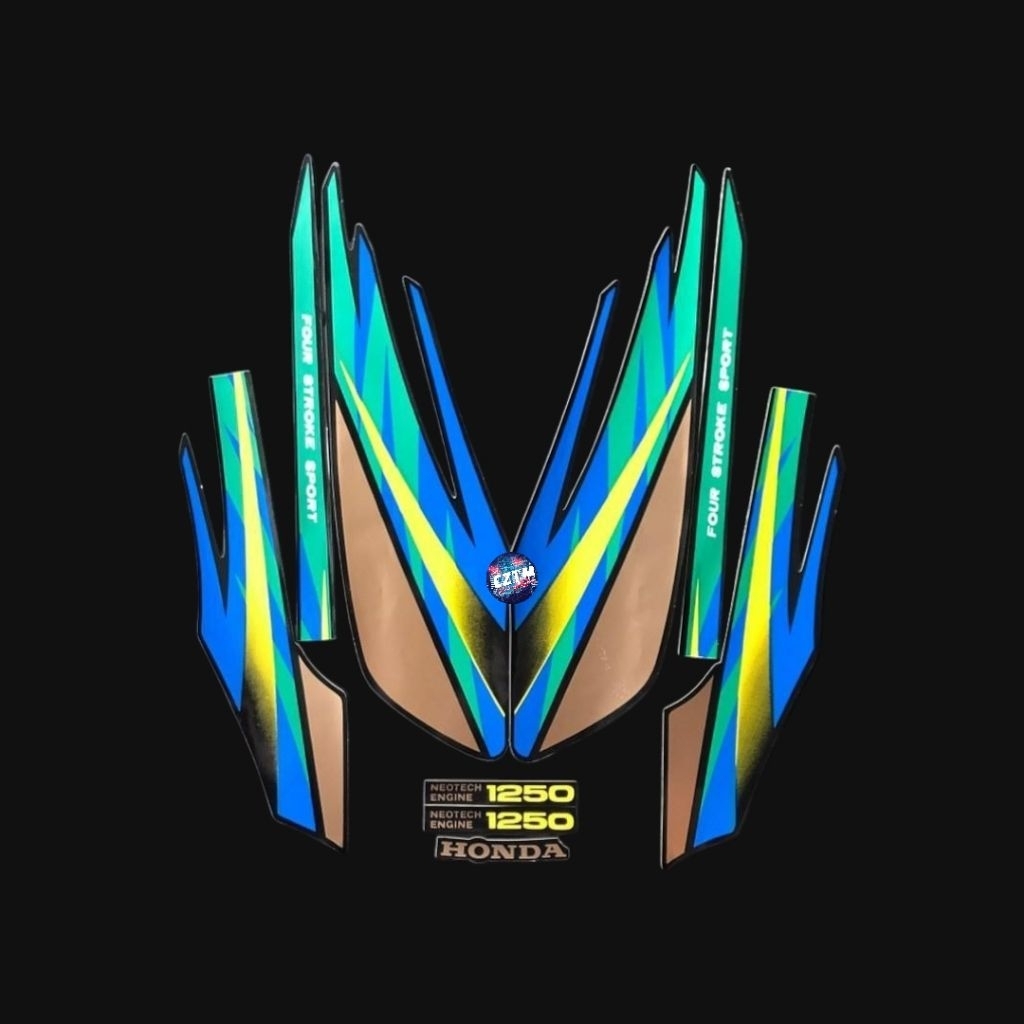 Striping Sticker Honda GL Max 1998