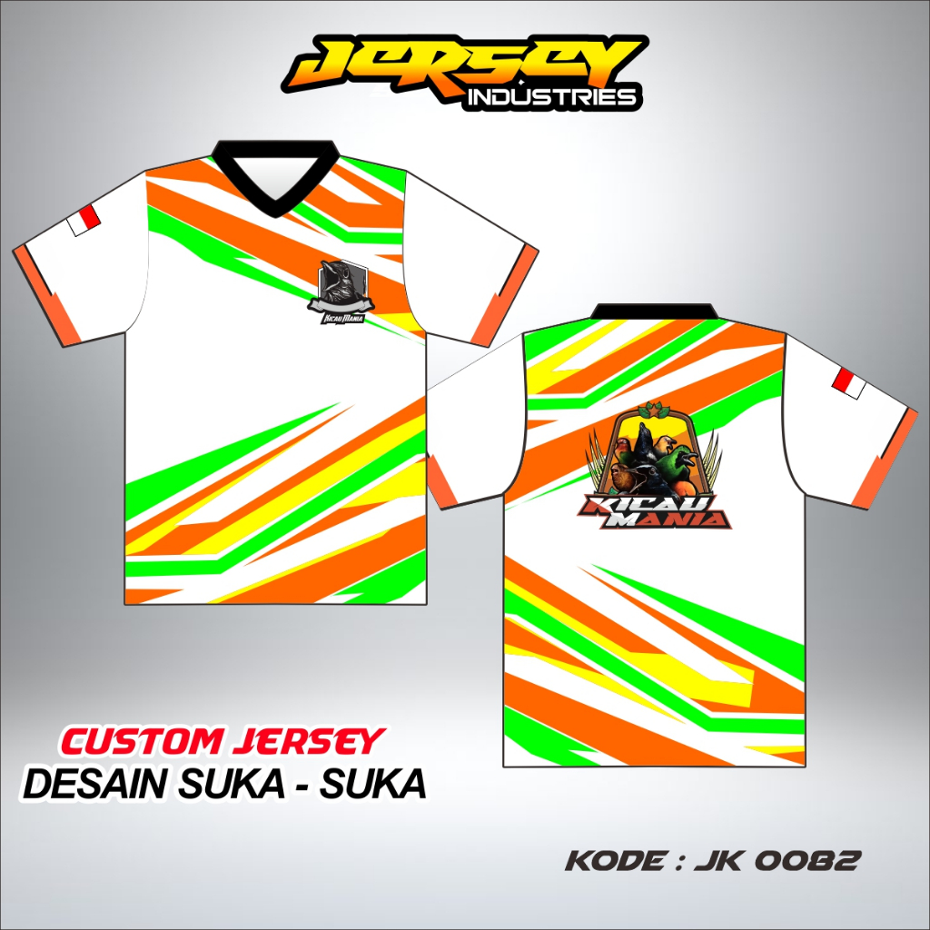 Jersey Burung Kicau Desain Terbaru - Bisa Ubah Nama Dan Nomor, Bisa Custom Desain, Bisa Request Logo