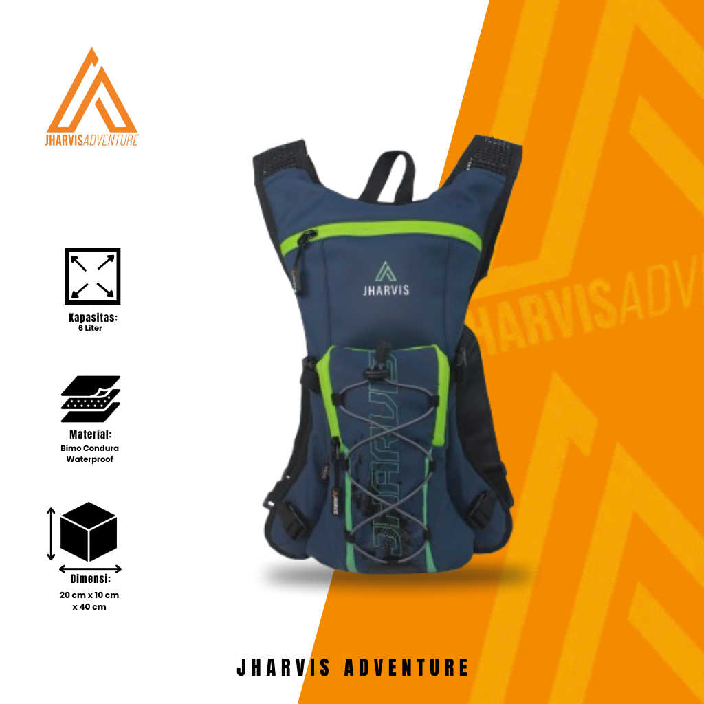 hydration pack, tas lari, tas hidrasi, tas sepeda, jharvis, ransel mini, air minum, trail running