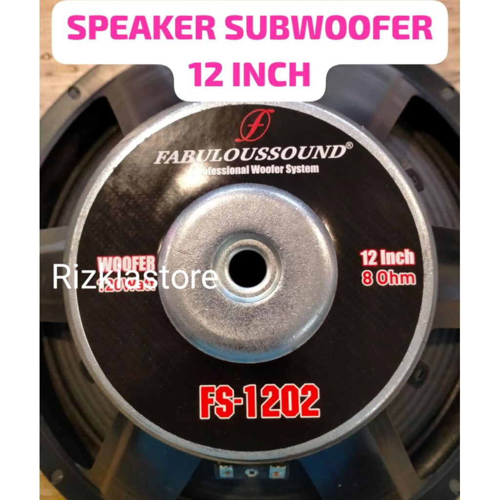 Fabulous Speaker Subwoofer 12 inch komponen 12"FS1202