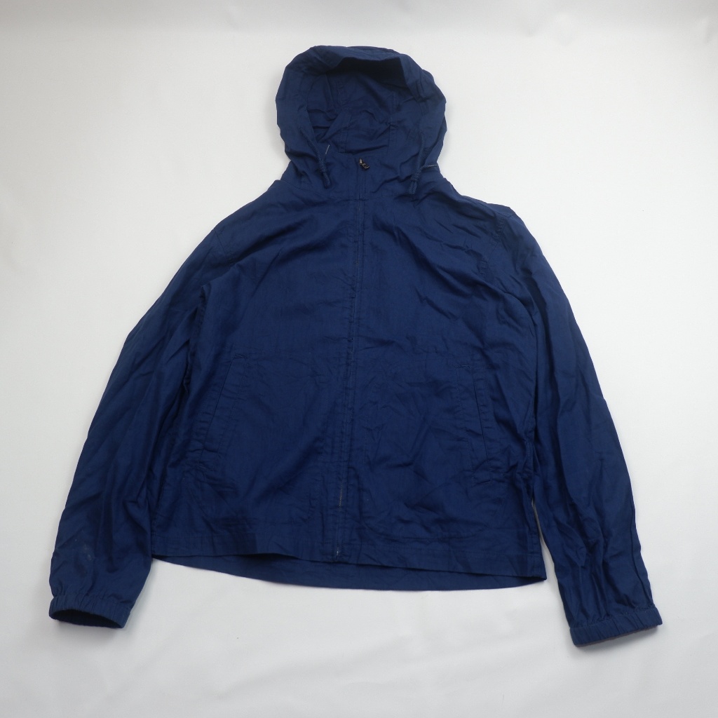UNIQLO Lightweight Full Zip Hooded Jacket - Navy Blue - Preloved