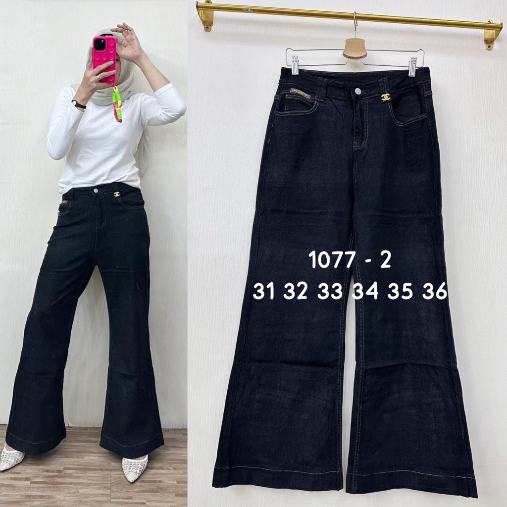 Celana jeans jumbo premium import warna hitam