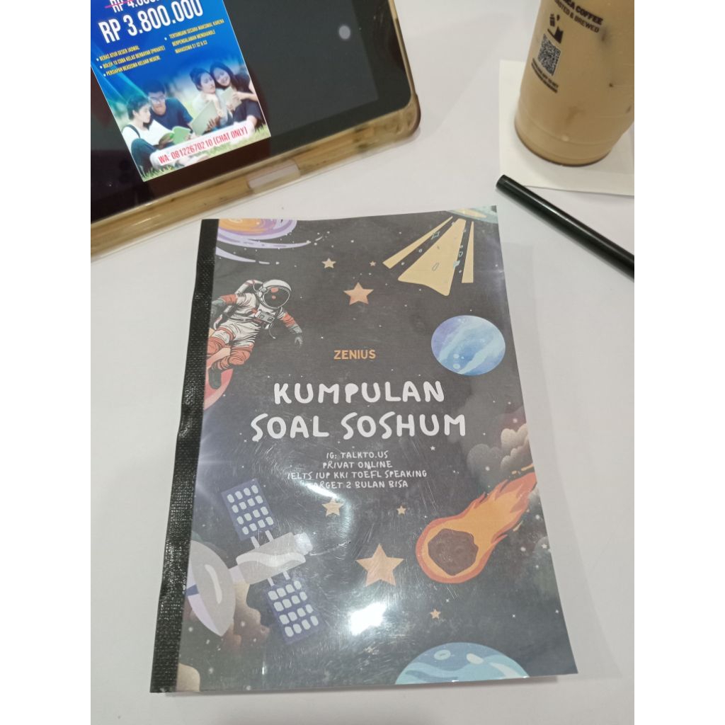 Buku TPS TKA Kumpulan Soal Soshum dan Matematika Zenius