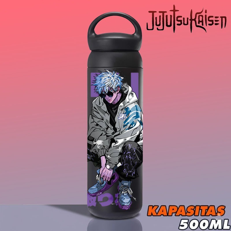 CUSTOM TUMBLER ANIME JUJUTSU KAISEN AIR MINUM - THERMOS UNIK KADO - BOTOL MINUM SOUVENIR ULANG TAHUN
