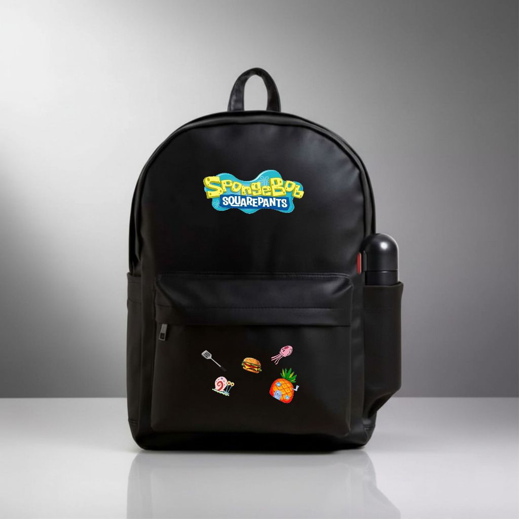 Capilari - Tas Sekolah Anak SD Spongebob Laki Laki Perempuan Casual Kasual Ransel Kantong Ori Origin