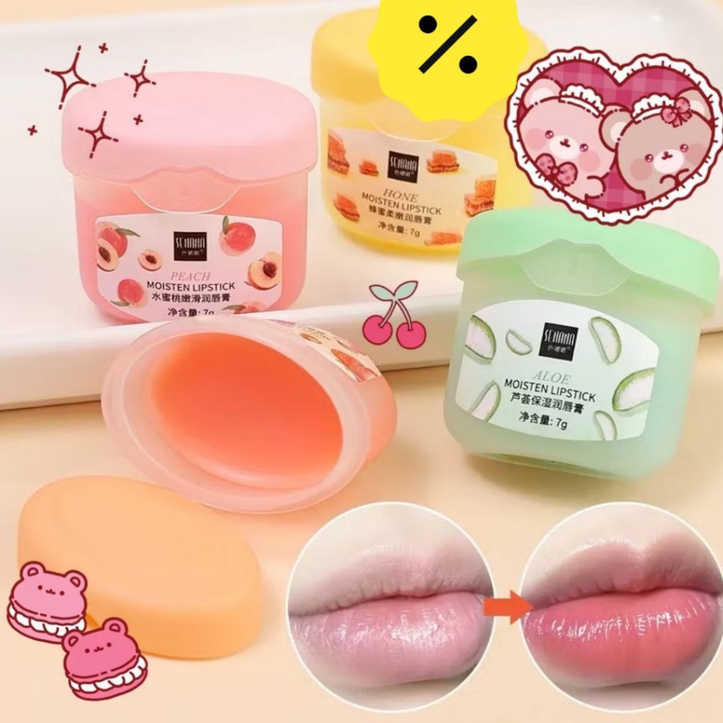 SENANA ALOEVERA MOISTEN LIPSTICK |LIP THERAPY SENANA | CREAM PELEMBAB BIBIR