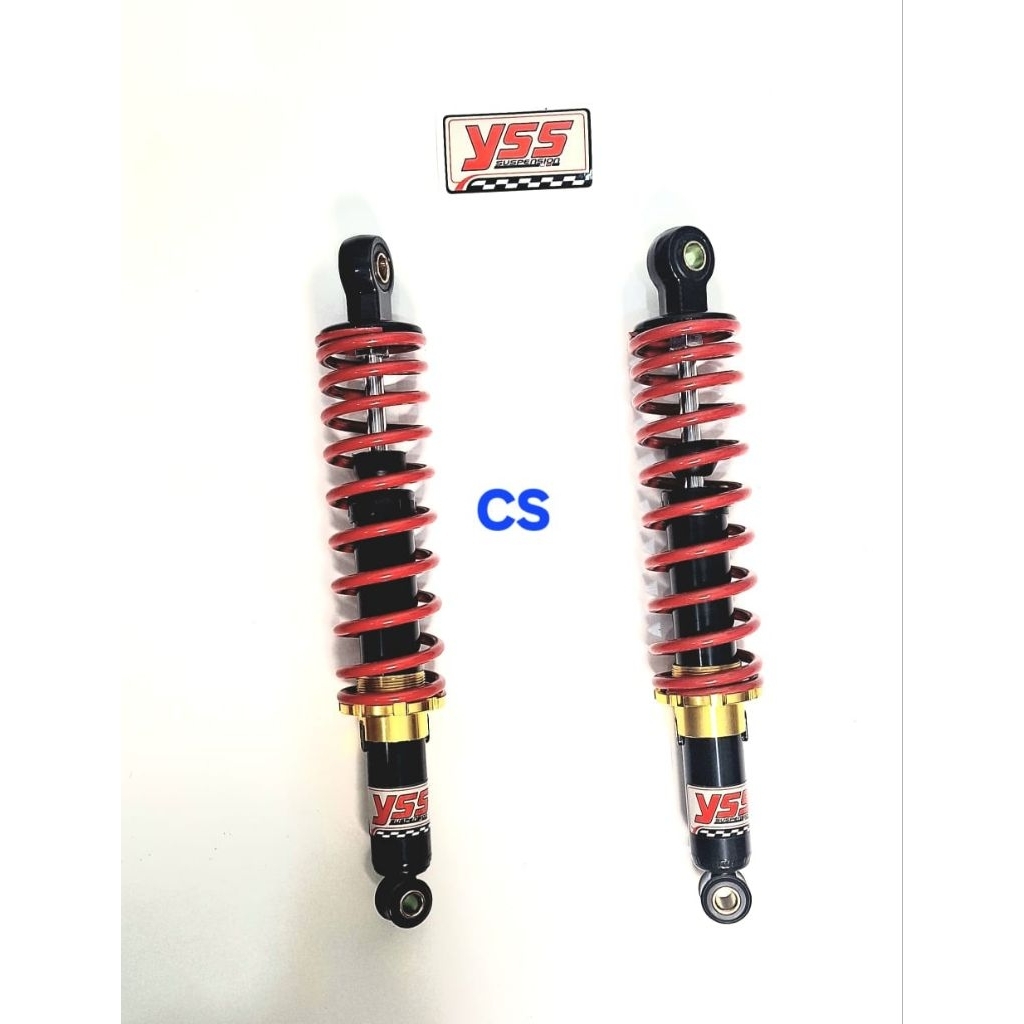 SHOCK BELAKANG 811 COPY YSS MERAH UKURAN 340MM BUAT MOTOR SUPRA X /SUPRA FIT NEW /REVO / REVO FI / B