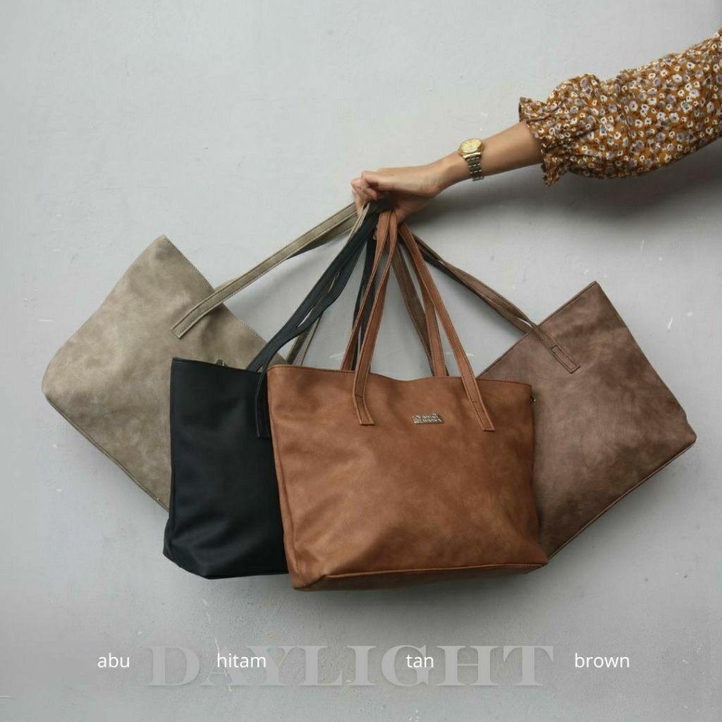 Totebag Tas Rumah Warna DAYLIGHT Bahan Kulit