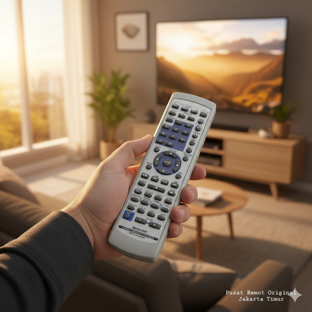 REMOTE REMOT DVD HOME THEATER SHARP RRMCGA002BGZZ ORIGINAL ASLI