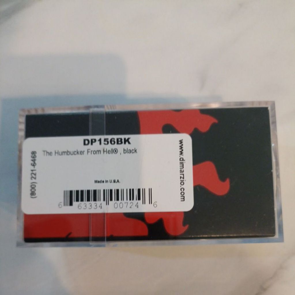 DiMarzio DP156BK dp156 Humbucker From Hell Guitar Pickup, Black