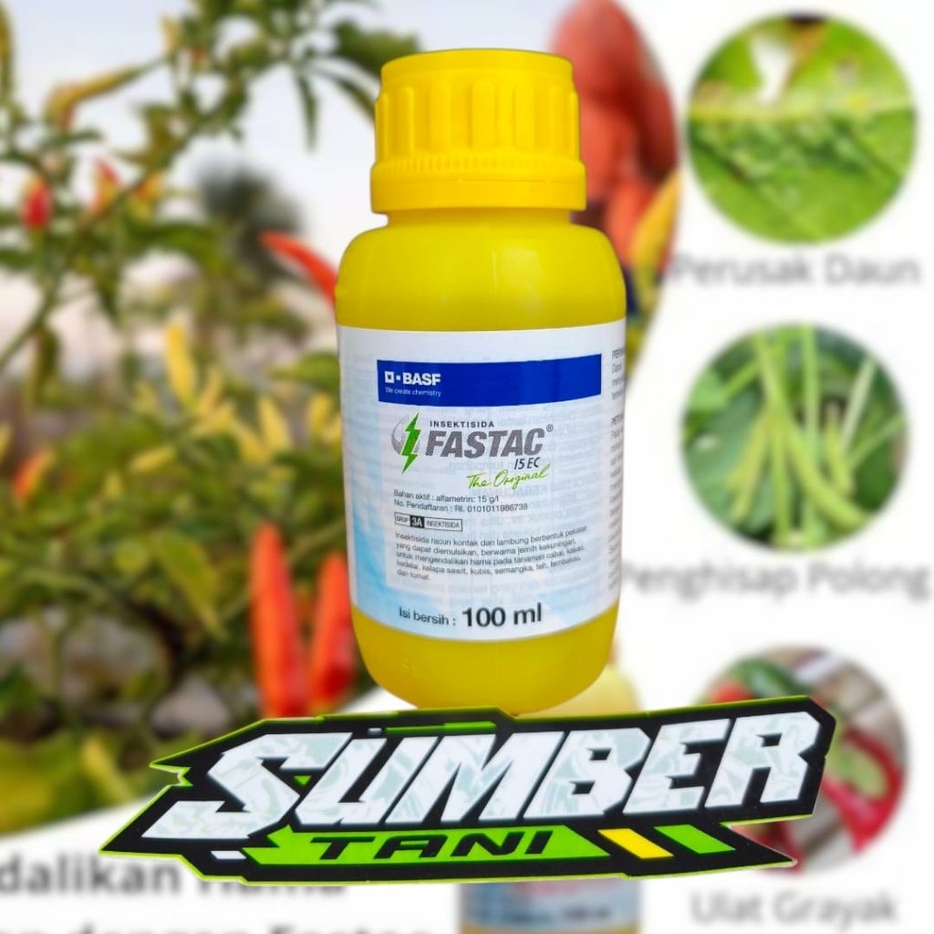 Insektisida Fastac 15 EC 100ml Hama Ulat Kutu Perusak Daun Kutu Lalat Hewan Ternak Kambing Sapi