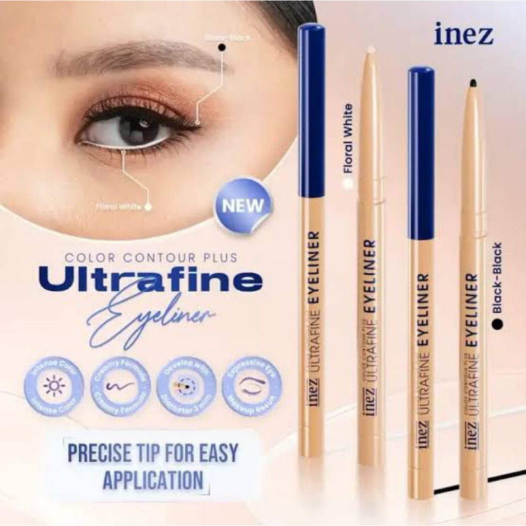INEZ ULTRAFINE EYELINER MATIC//eyeliner waterproof ( tahan air)l