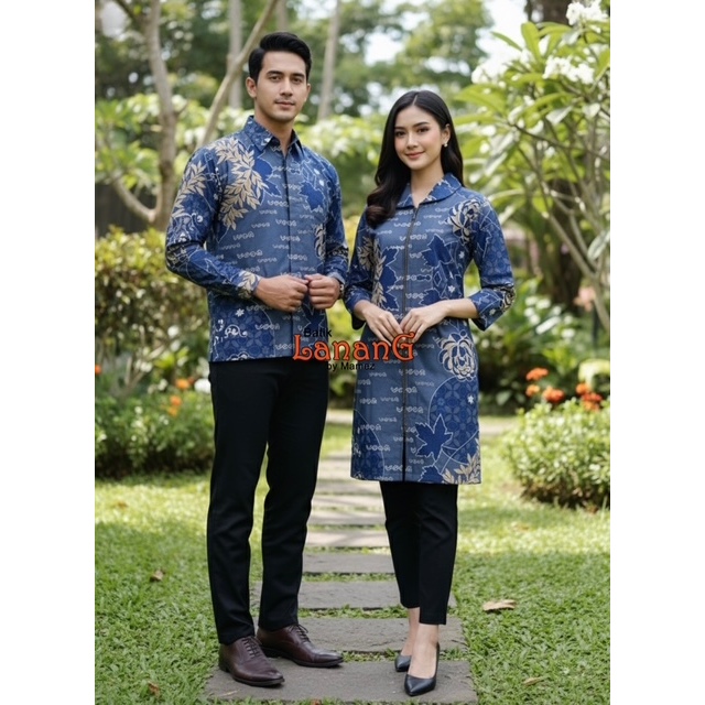 Kemeja Batik Couple Kode Amputtang 1& 2 by Batik Lanang Mamez Batik Lontara Makassar