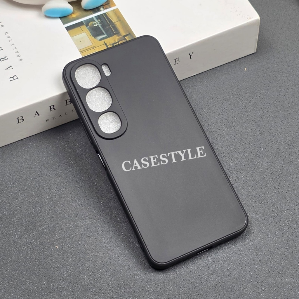 Case Vivo Y21D Softcase Candy Macaron Square Black Polos Case Vivo Y21D - Casestyle