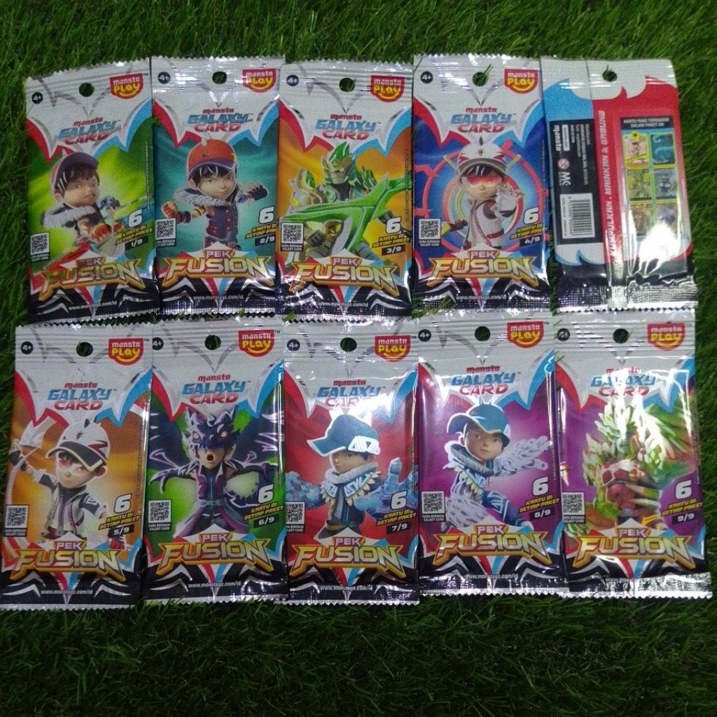 Boboiboy Monsta Galaxy Card Pek Fusion Set Monsta Play
