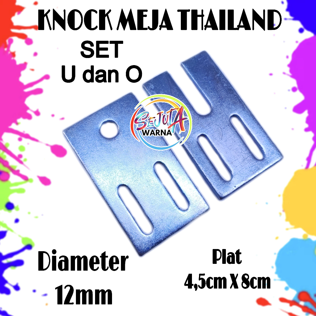 KNOCK THAILAND U dan O SET 12MM REGISTER MEJA SABLON