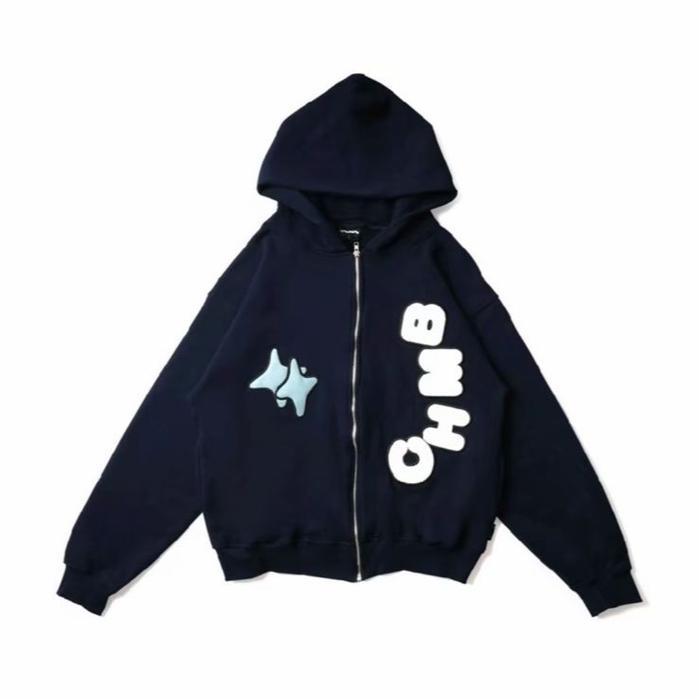 Hoodie/Zipper Boxy CHMB [ORIGINAL 100%] - sully white