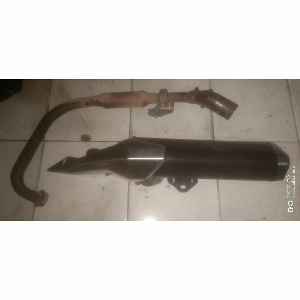 KNALPOT NINJA 250SL / RR MONO FULL SYSTEM ORI COPOTAN.