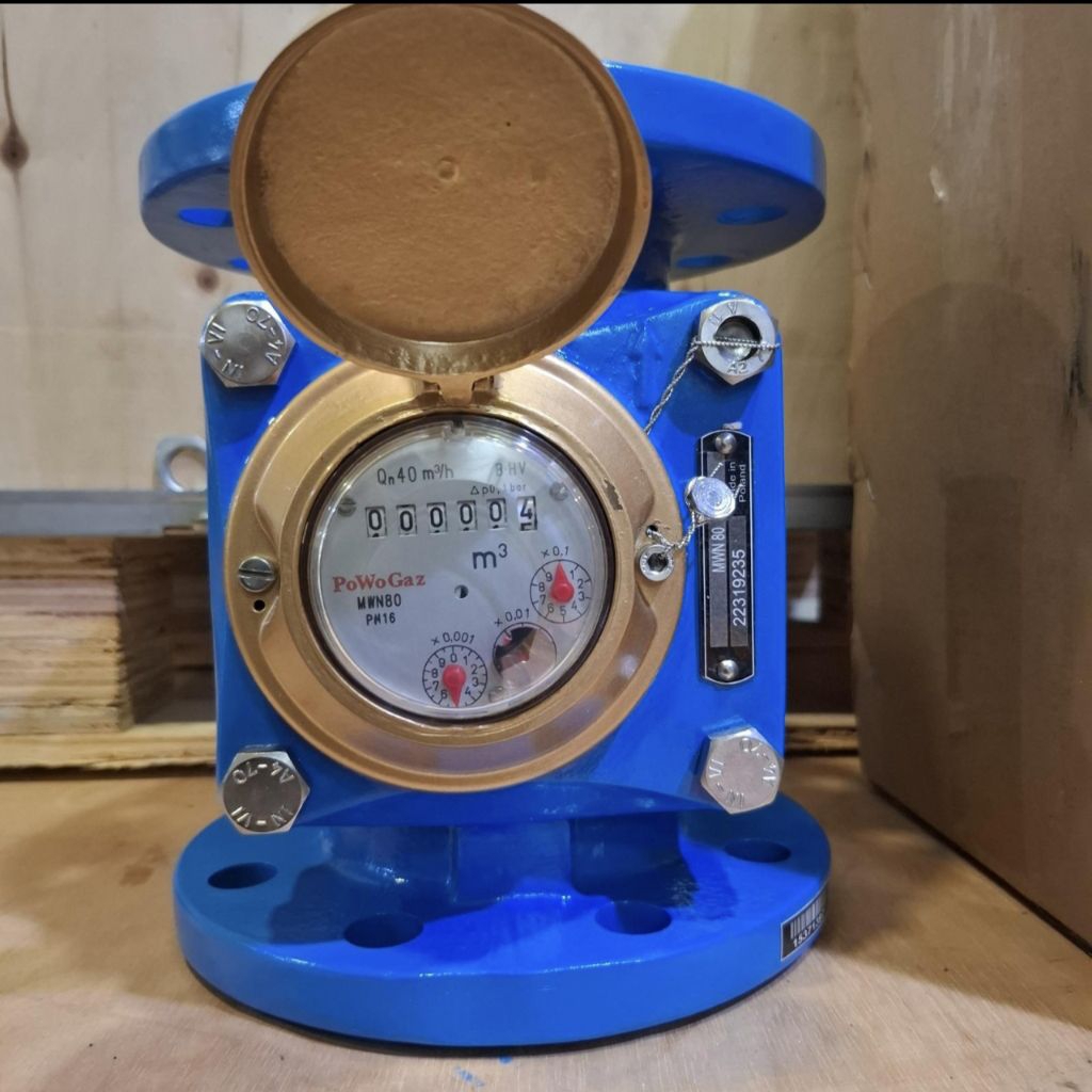 Water Meter Powogaz 3 Inch DN80 – Meteran Air Flange WN80 PN16