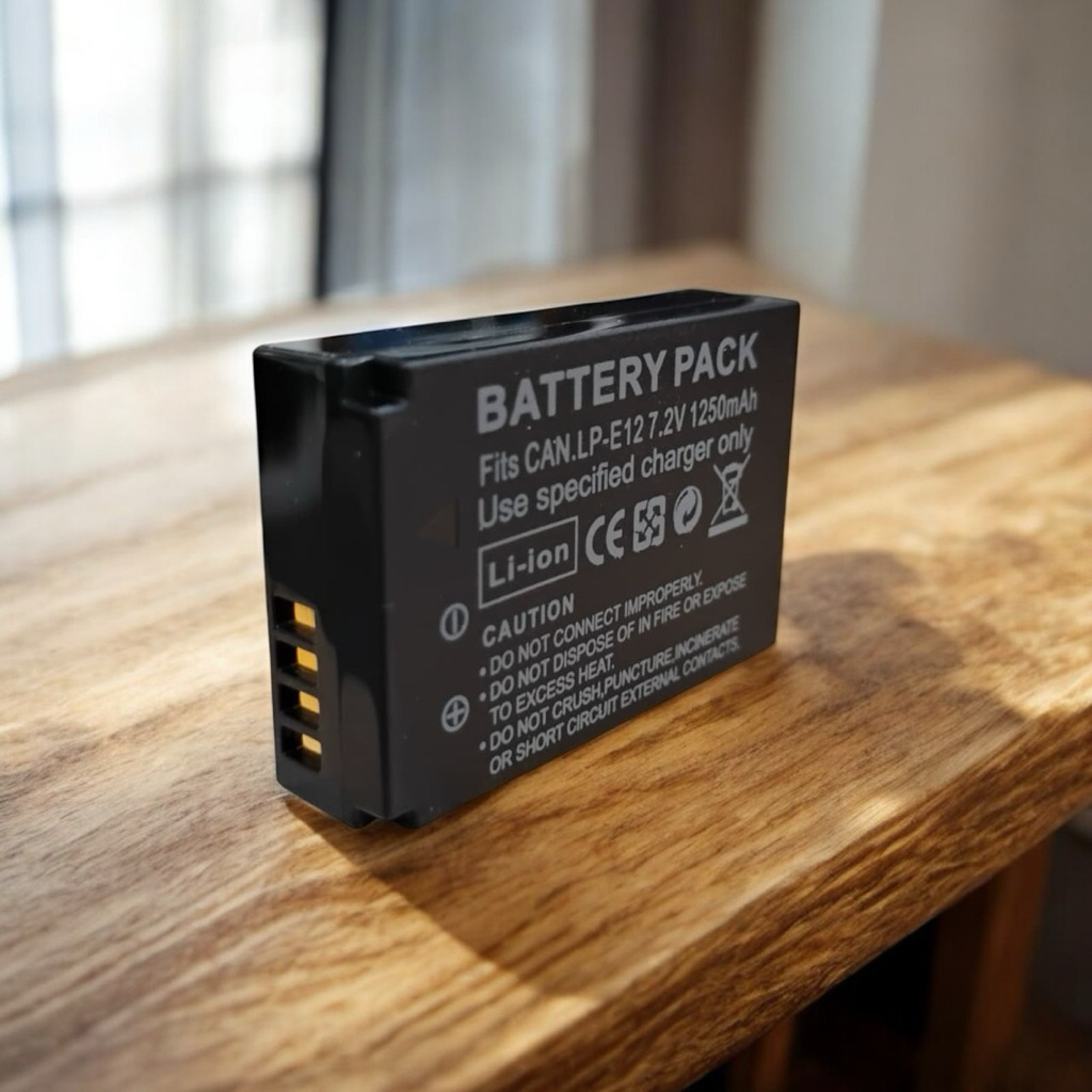 Baterai Kamera Canon LP-E12 1250 mAh untuk Kamera Canon Original EOS 100D  EOS M  EOS M2  EOS M10  E