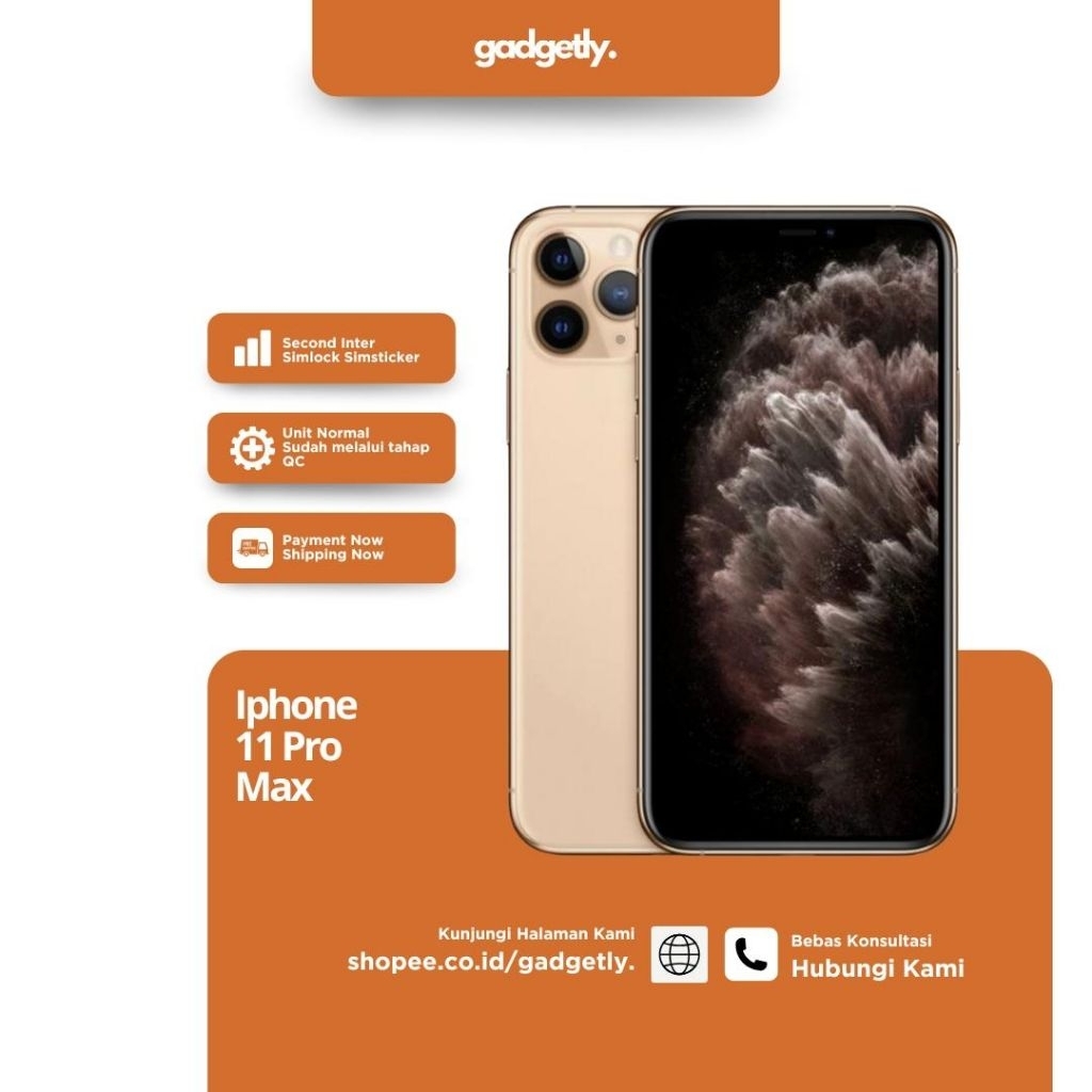 iP 11 Pro Max Second Inter Original 128GB/256GB