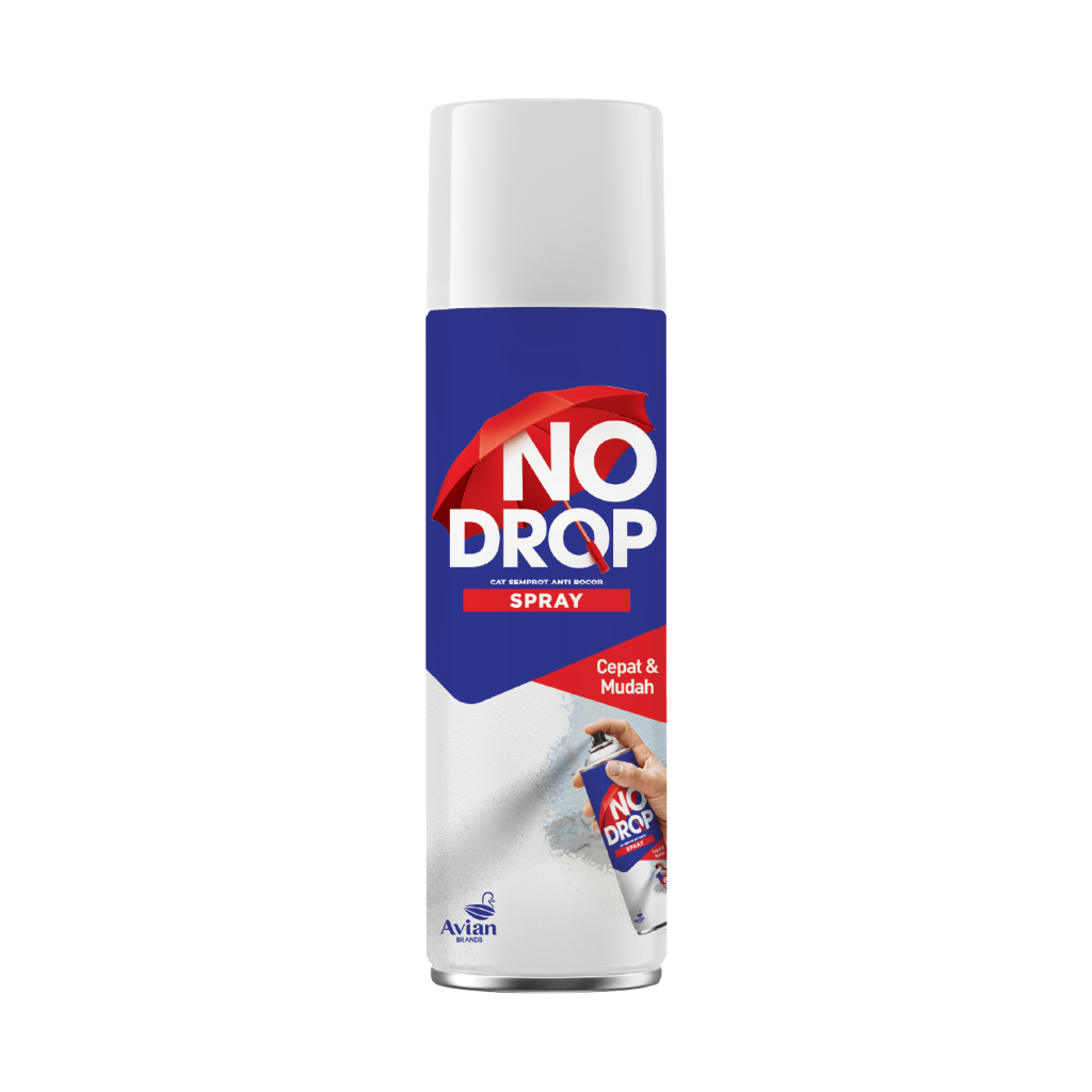 No Drop Cat Semprot 400cc Warna Hitam Pelapis Tembok / Spray Anti Bocor 400 cc NO DROP