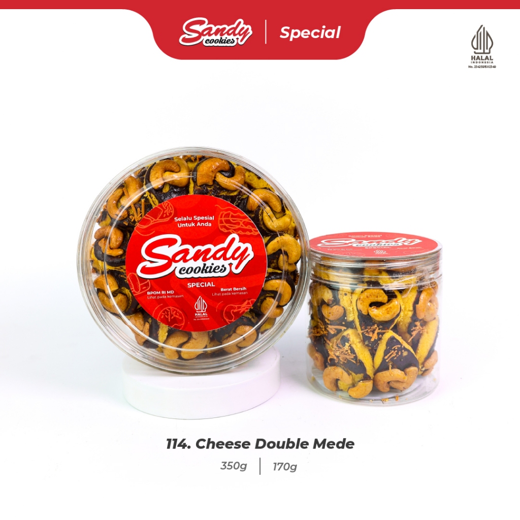114. Cheese Double Mede - Kue Kering Sandy Cookies Special