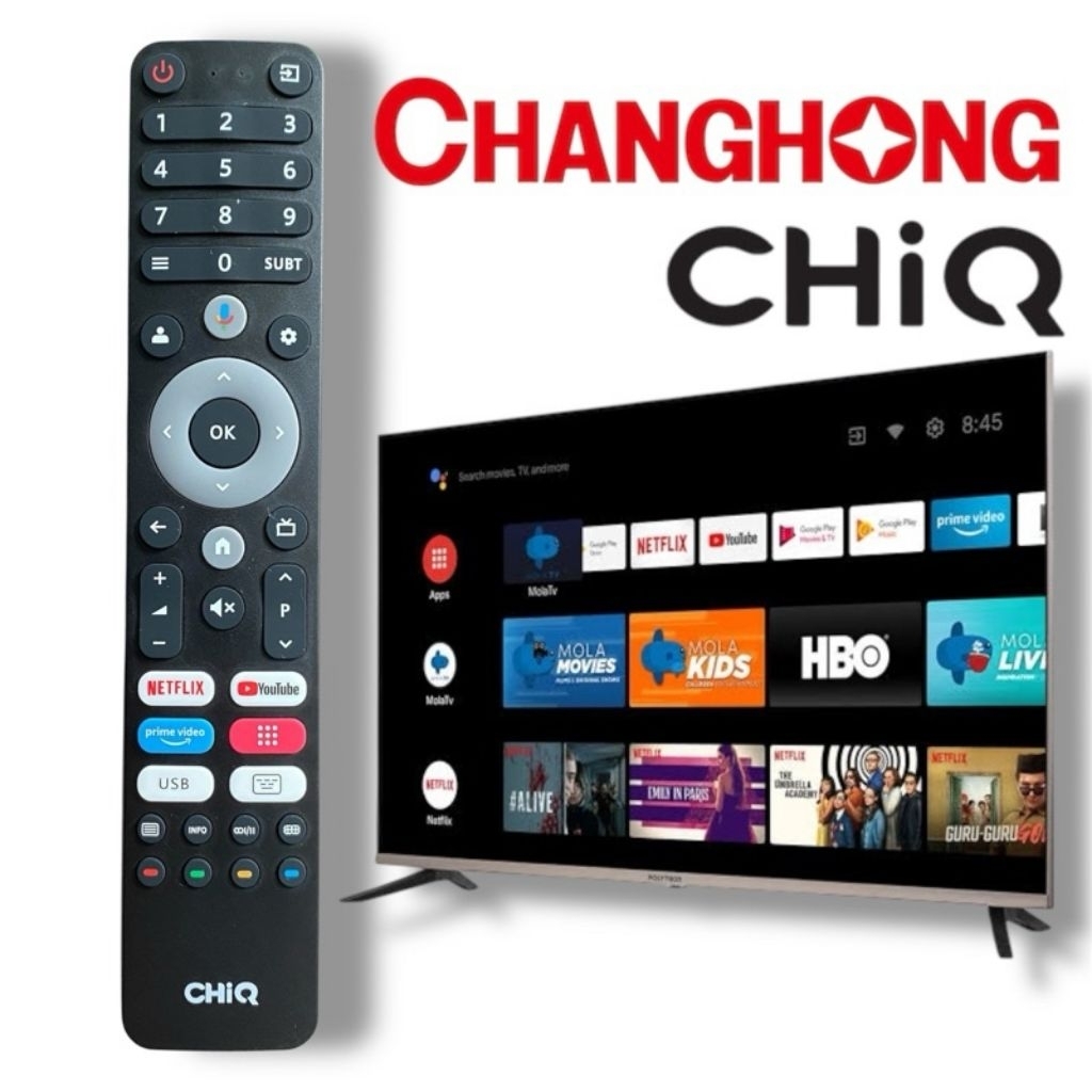CHANGHONG CHIQ REMOTE SMART TV LED