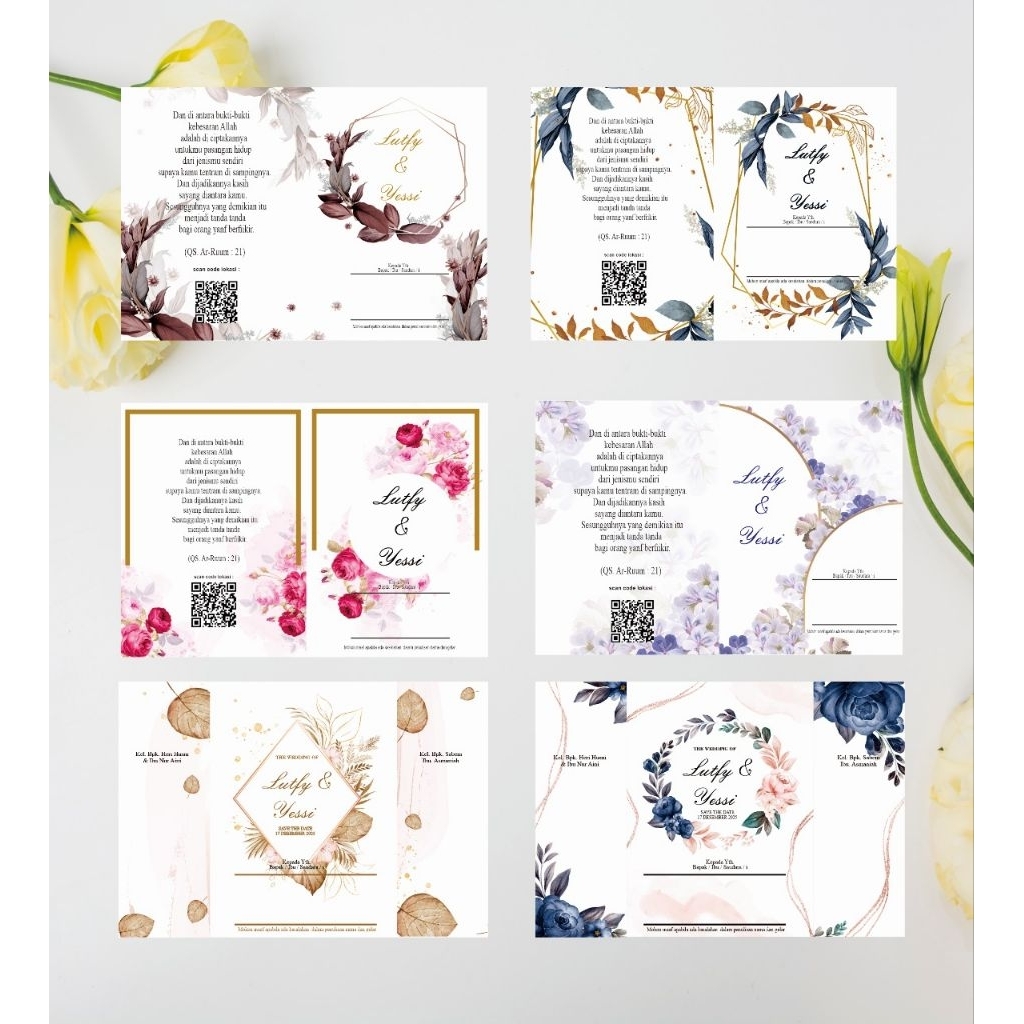 Surat undangan pernikahan murah kekinian