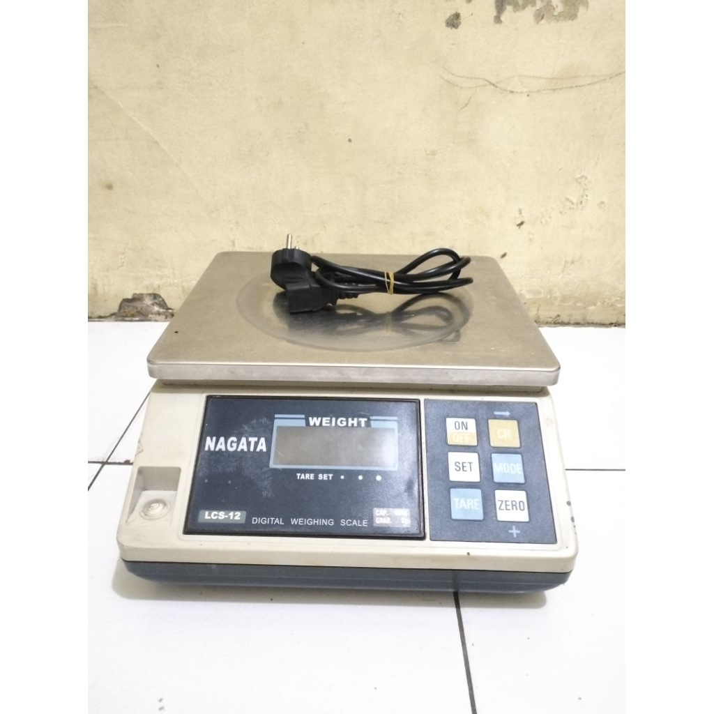 timbangan digital NAGATA LCS 12 kapasitas 30kg, siap pakai ( SECOND/BEKAS )
