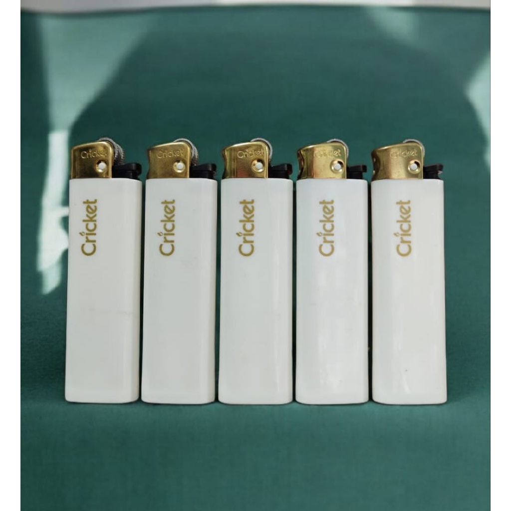 Korek api cricket white gold original (LIMITED EDITION)