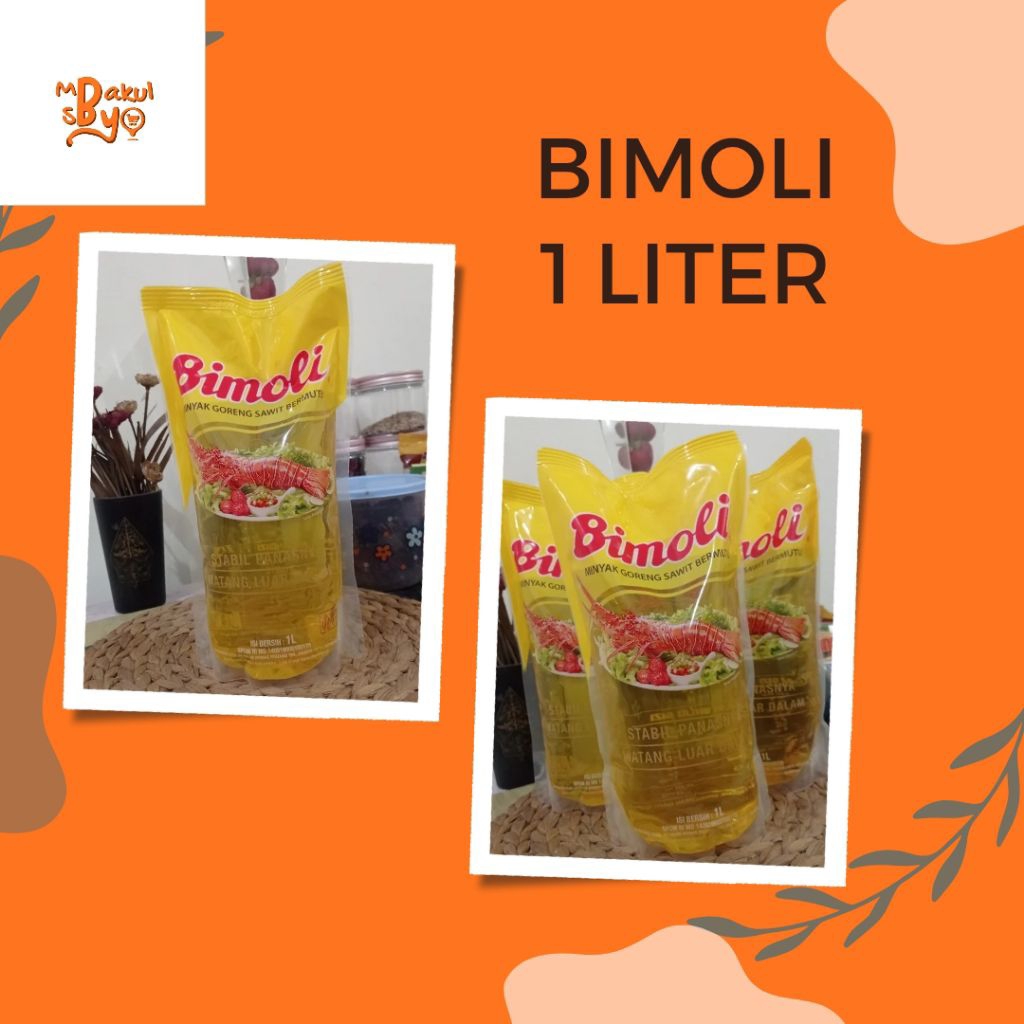 Bimoli 1 liter Minyak goreng - Minyak goreng pouch 1000ml Bimoli