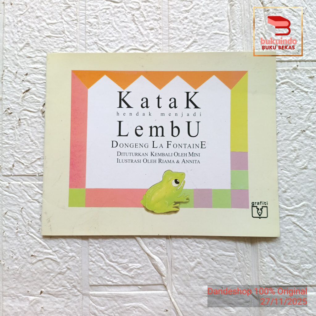 Katak Hendak Menjadi Lembu - Dongeng La Fontaine - Buku Cerita Anak Bekas Preloved