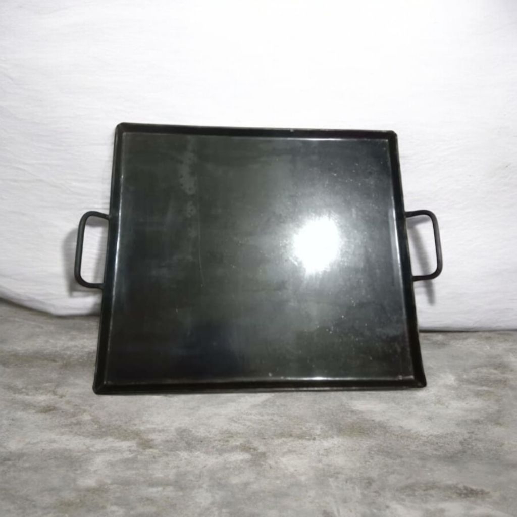 Wajan panggangan roti bakar, panggang ikan bakar anti lengket berbagai ukuran