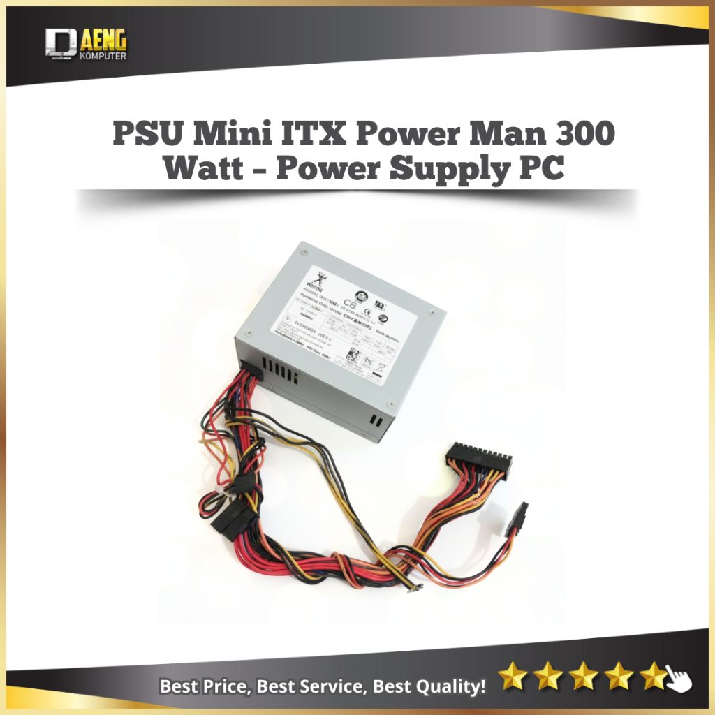 Psu power suplay pc mini itx merk power man 300 watt