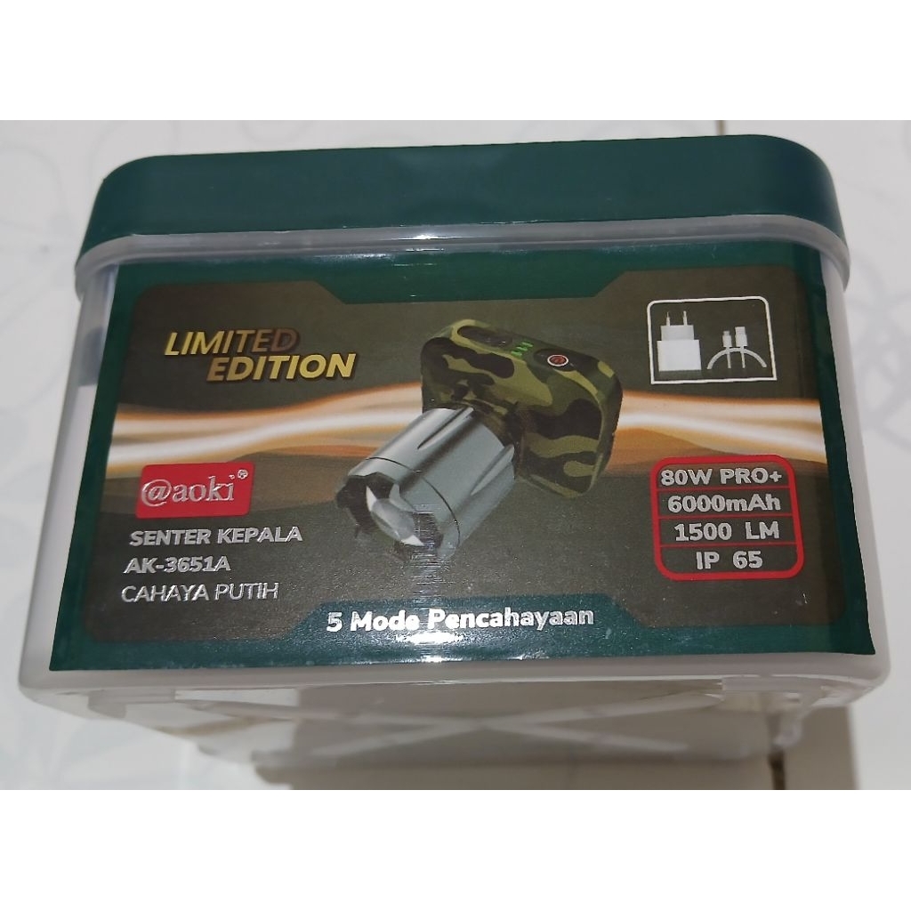 senter zoom emergency lamp aoki AK3651A cahaya putih