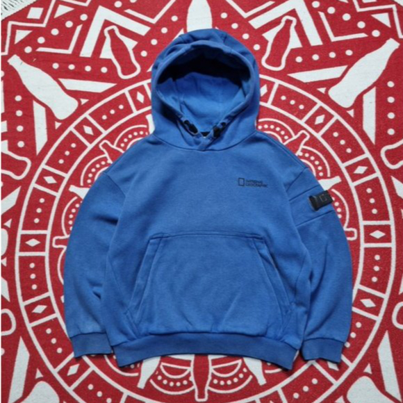 Hoodie National Geographic patch jacket anak