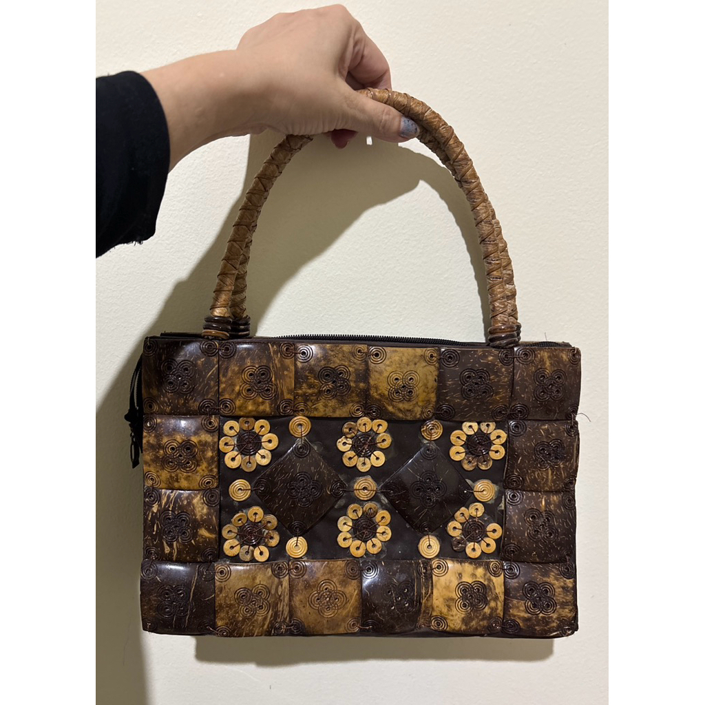 PRELOVED TAS HANDBAG BATOK KELAPA 30x19 CM BUKAN MINI