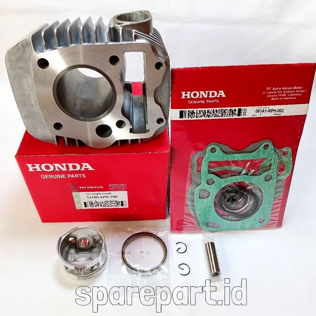 BLOK SEHER KOMPLIT KPH/KTM + TOPSET  HONDA KARISMA/KIRANA/SUPRA X 125 KARBU/SUPRA X 125 FI/SUPRA 125