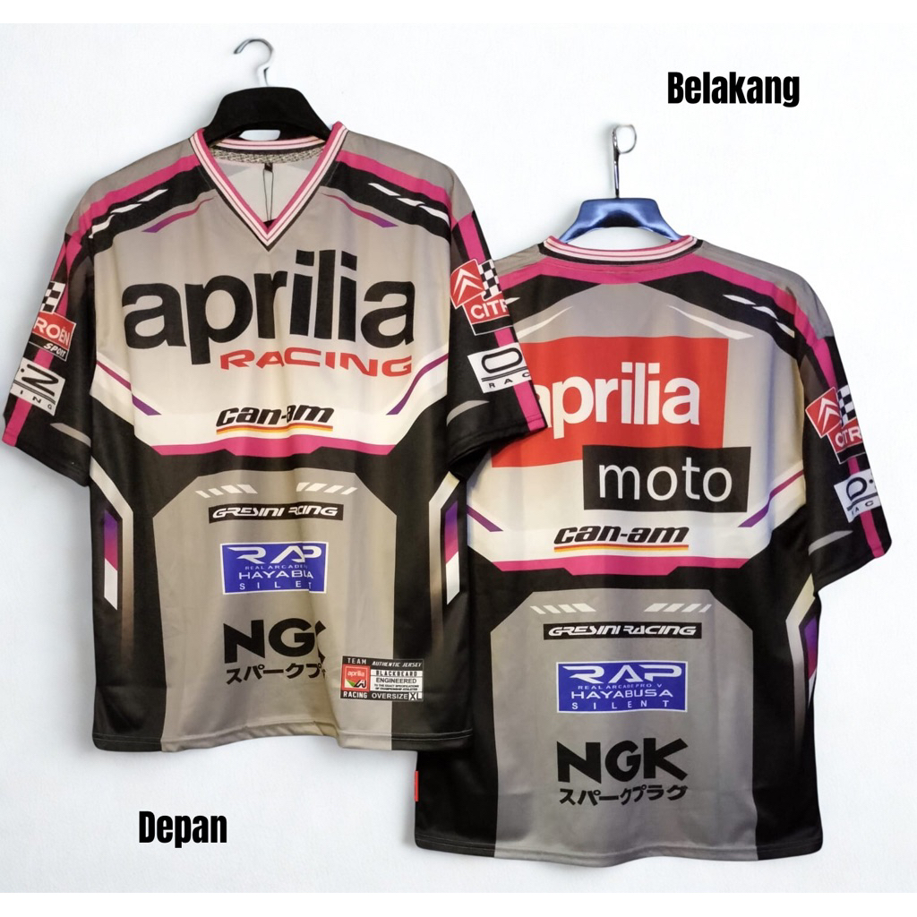 Baju Kaos Jersey Balap MotoGP Aprilia Racing || Jersey Aprilia Racing || Jersey MotoGP.
