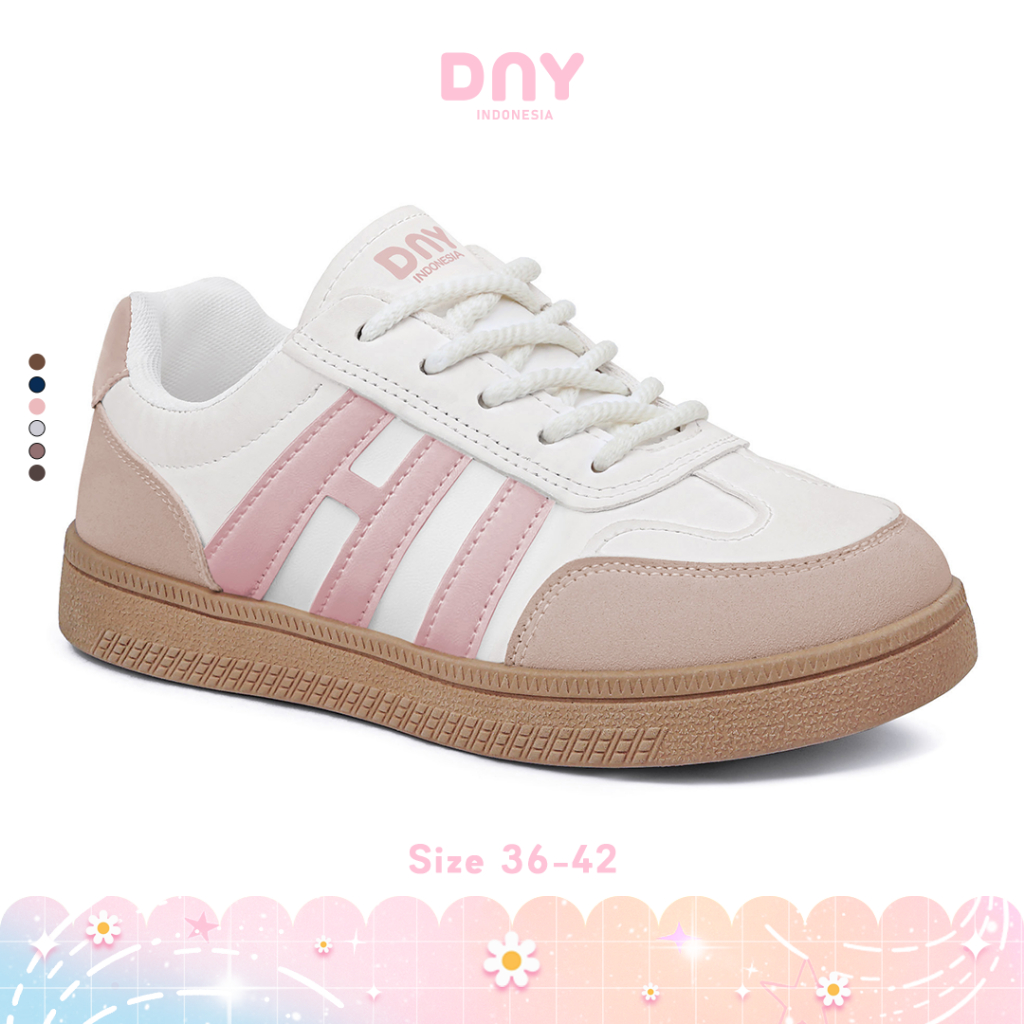Sepatu DNY Sneakers Wanita Terbaru Sepatu Cewek Import Kekinian Kekinian Flat Shoes Wanita OOTD 0472