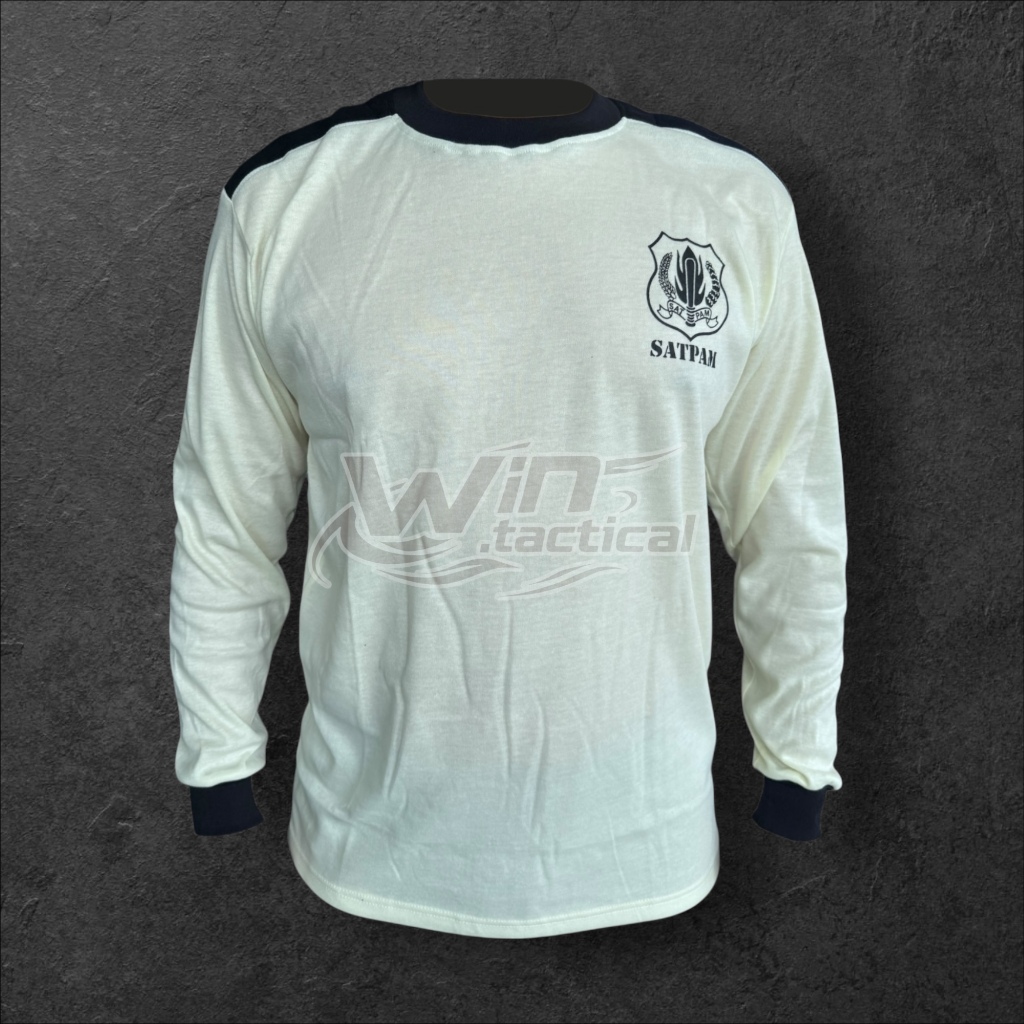 Kaos Satpam / Kaos Krem Satpam / Baju Satpam / Atribut Satpam / Baju Security Lengan Panjang