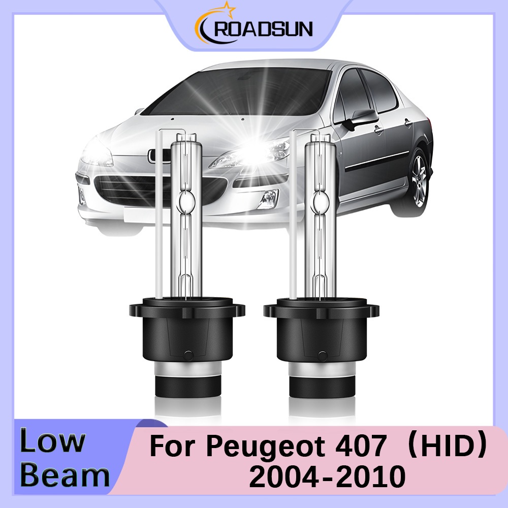 [For Peugeot 407(HID) 2004-2010] Lampu Xenon Depan Mobil HID Low Beam 35-55W 20000LM Super Terang 12