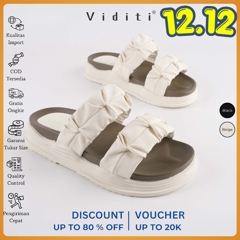 Viditi Shira | Shoes | Sepatu Import Wanita | Tumit | Sandal | Polos