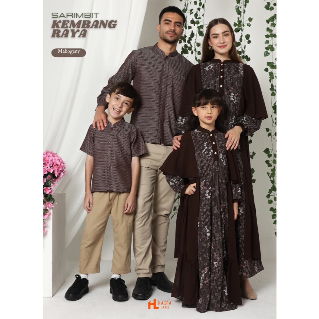 HAIFA LABEL - Sarimbit Keluarga Baju Lebaran Couple Premium