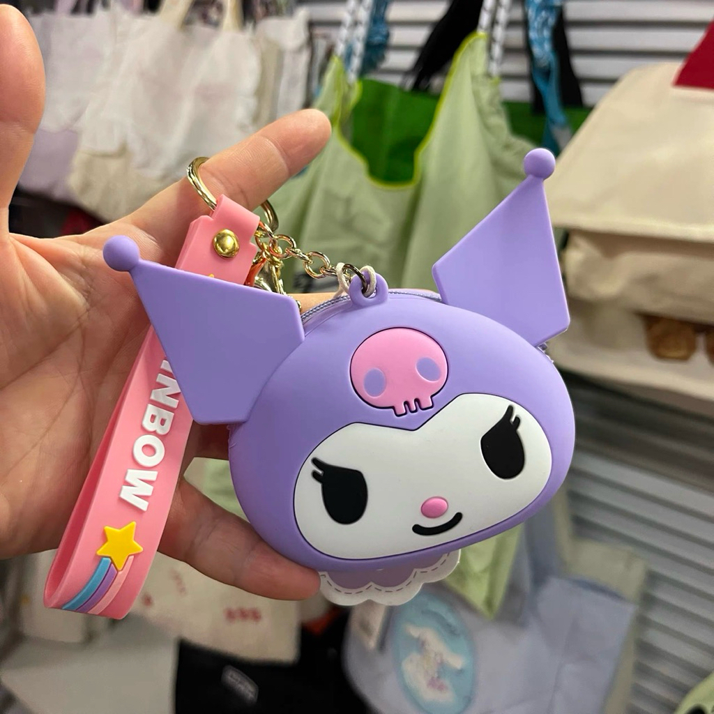 Grosir Isi 12 Dompet Koin Karakter Silikon Anti Air Lucu Gantungan Tas Dompet Koin Sanrio Capybara K