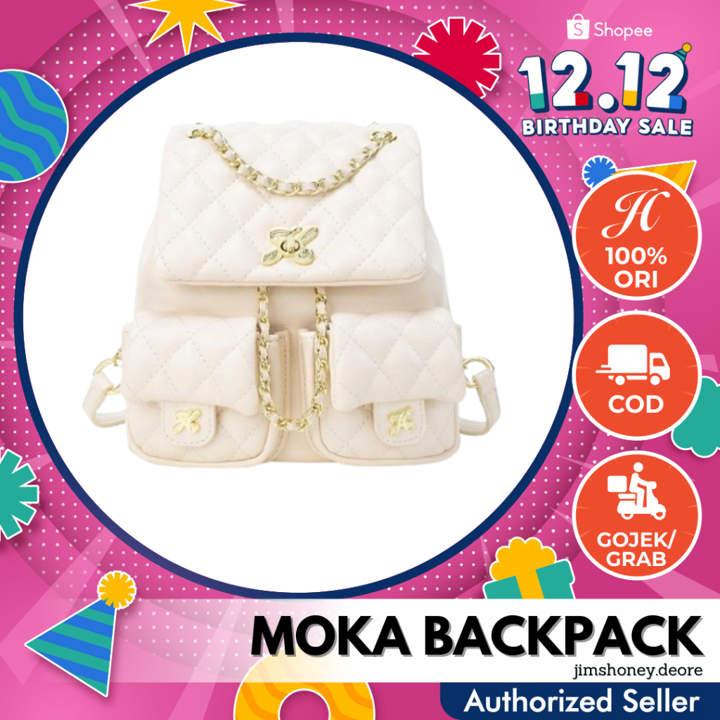 Jims Honey MOKA BACKPACK Mini Tas Ransel Gendong Punggung Kecil Wanita Cewek Korea Jimshoney JH