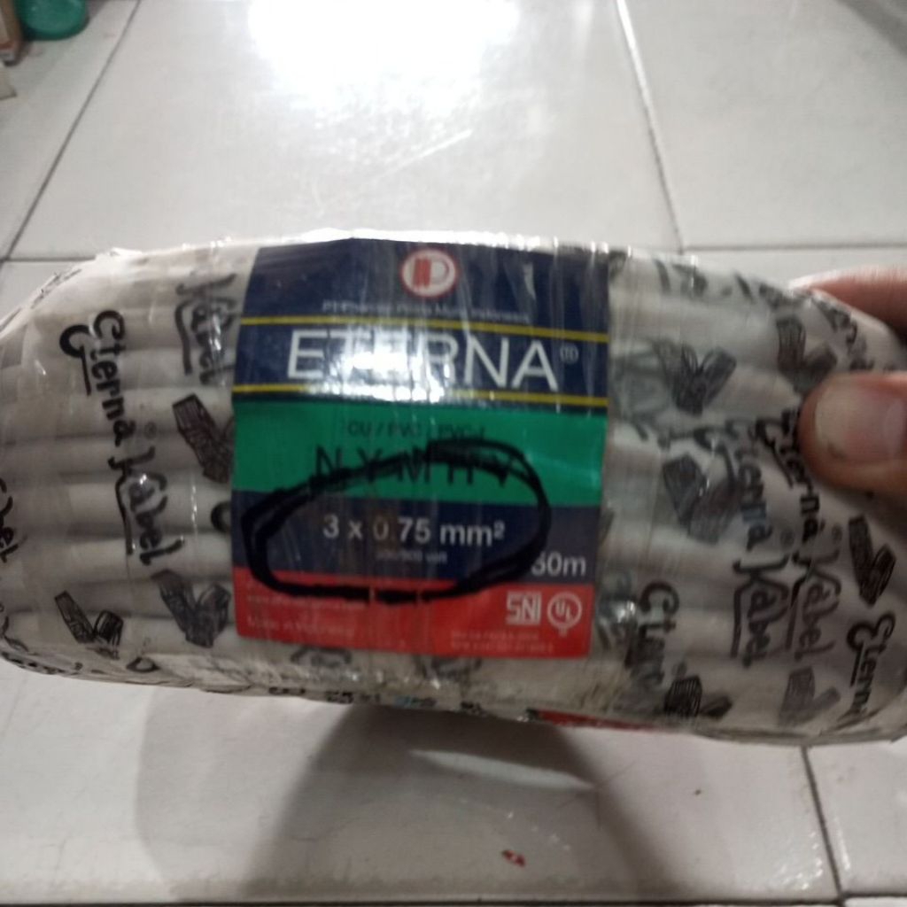 KABEL SERABUT NYMHY 3X0.75 50M ETERNA