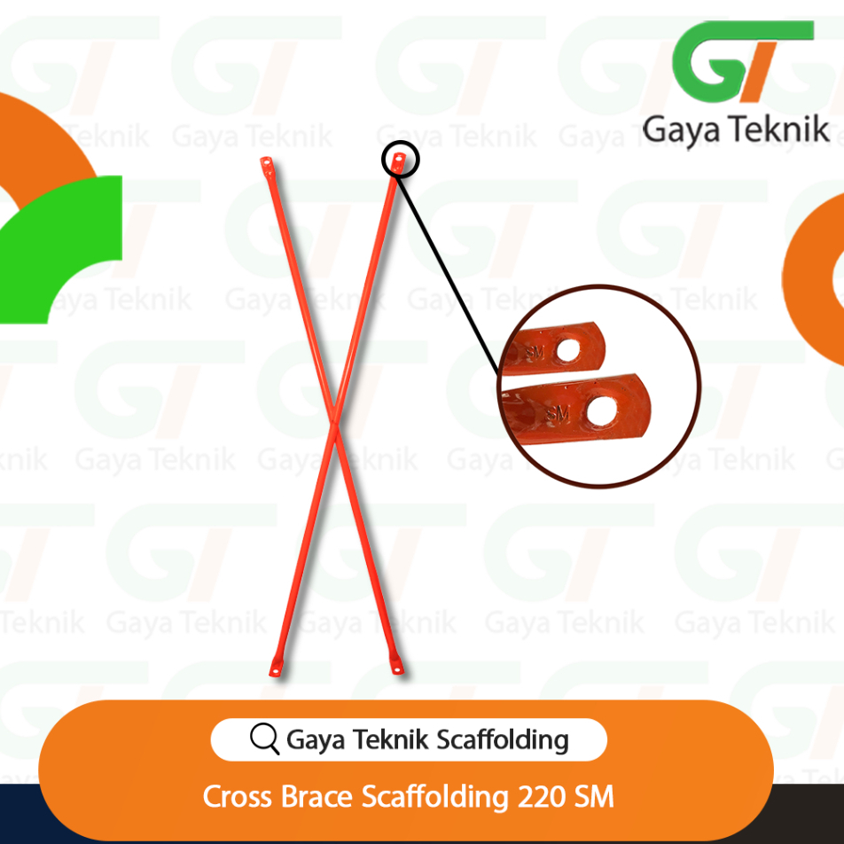 Cross Brace Scaffolding 220 SM orange