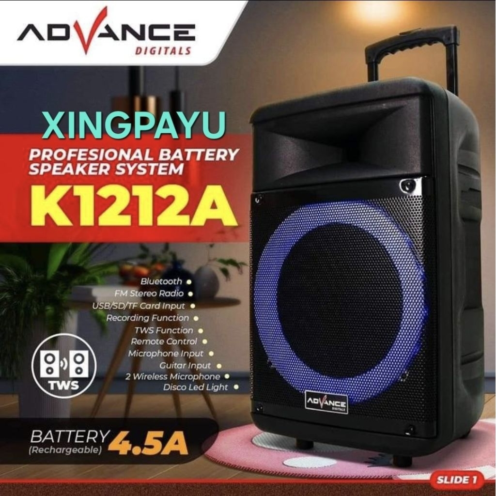 Speaker Portable Advance 1212 A